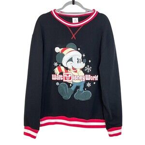 Y2k Walt Disney World Park Mickey Mouse Sweatshirt Holiday Lodge Collection